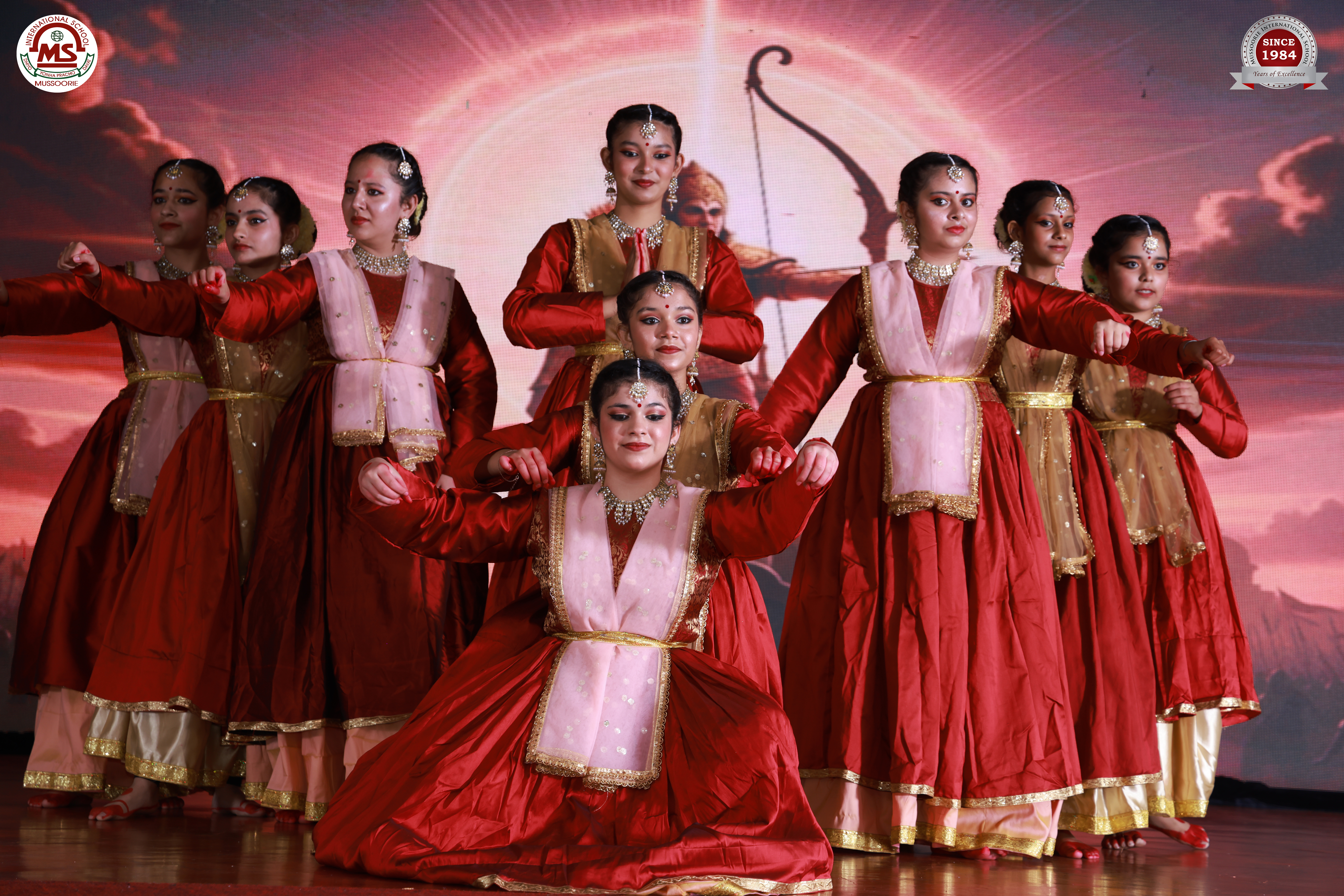 A soulful dance performance by Mussoorie International School students, symbolizing spiritual strength and cultural heritage rooted in the power of the Gayatri Mantra.